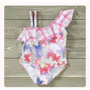 4T Pete And Lucy Free Like A‎ Butterfly One Piece Swimsuit New